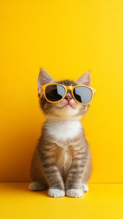 Котенок в очках
