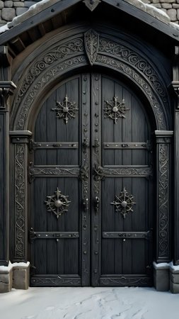 Castle doors скачать фон 1080 x 1920