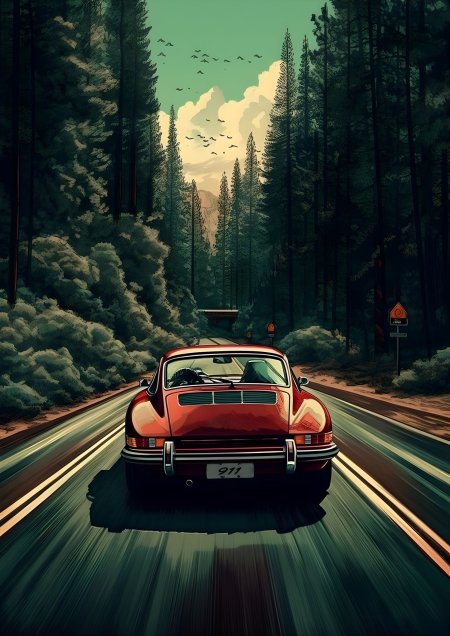 Porsche art