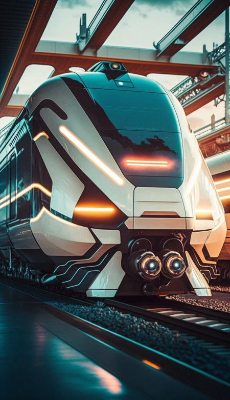 Futuristic train