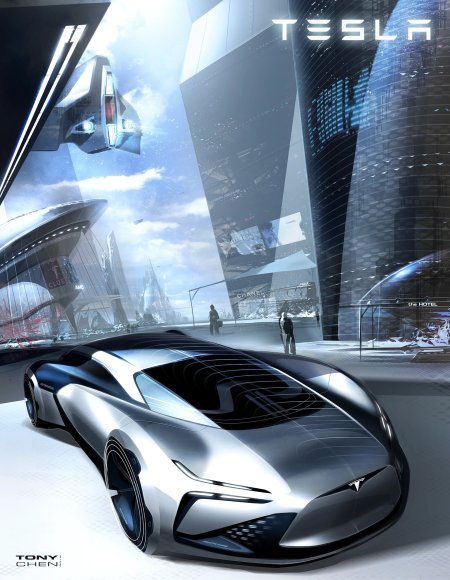 Футуристический автомобиль
