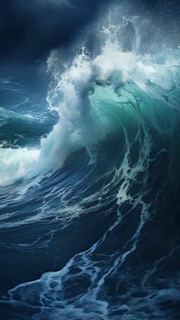 Буря в море