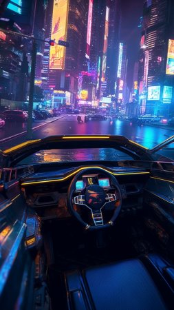 Киберпанк 2077 город