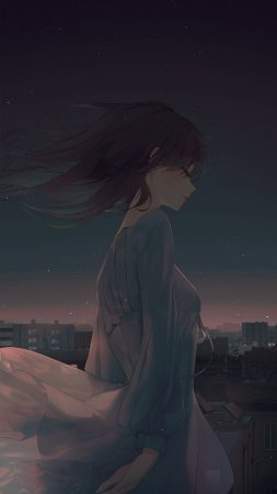 Красивая аниме девушка