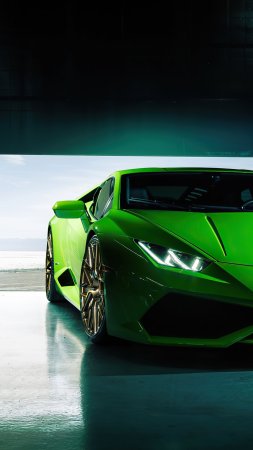 Lamborghini huracan зеленый
