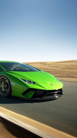 Lamborghini huracan performante зеленый