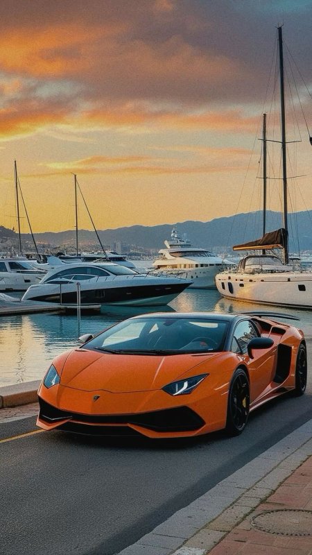 Оранжевый Lamborghini