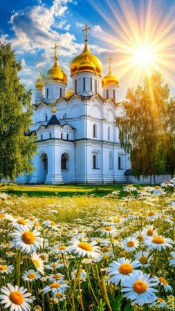Пейзаж с храмом