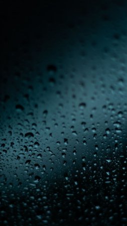 Заставка на дисплее смартфона капли дождя