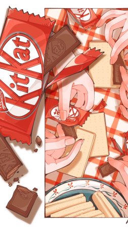 Молочный шоколад nestle kitkat с хрустящей вафлей
