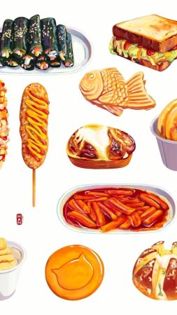 Красивые рисунки еды