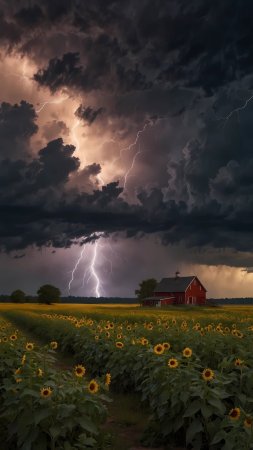 Гроза в поле