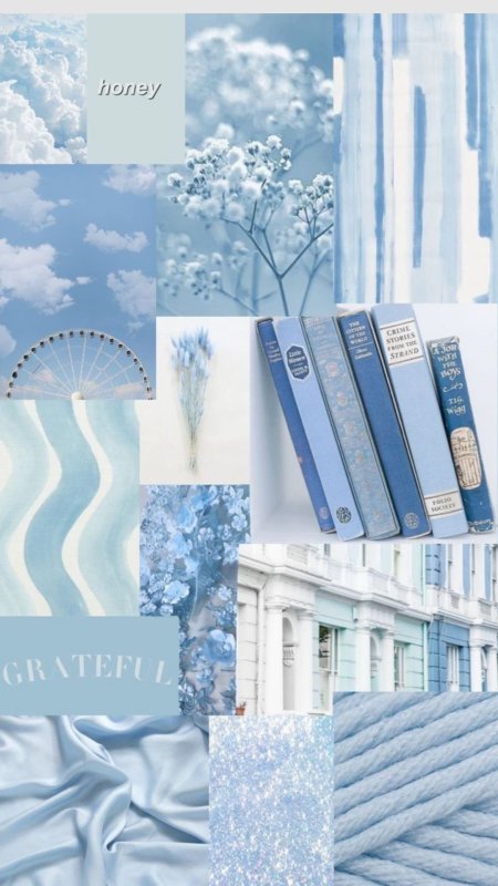 Голубые обложки книг