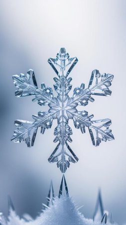 Снежинка, свет, фон