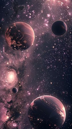 Космос, планеты, звезды