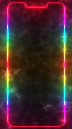 Amoled светлые неоновые красные HD обои для телефона