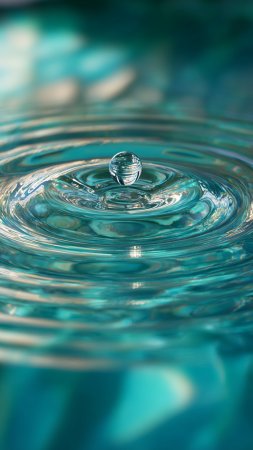 Вода, капля, рябь, свет, прозрачность