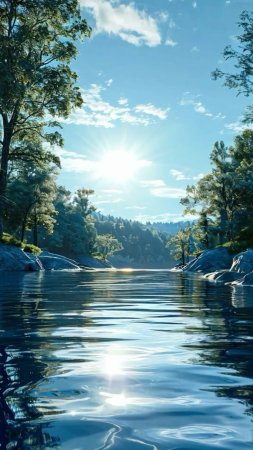 Пейзажи с рекой