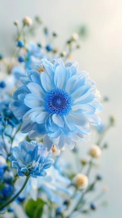 Небесно голубые цветы