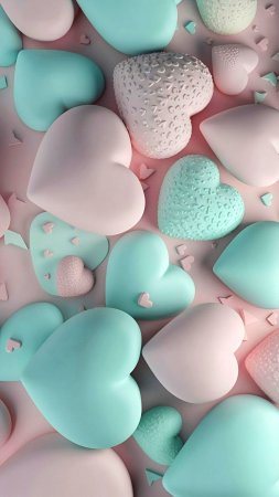 Сердечки красивые