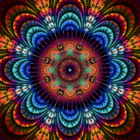Мандала яркая