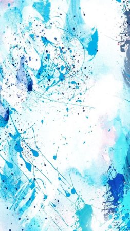 Фон дрим арт dream art портрет кляксы брызги голубой