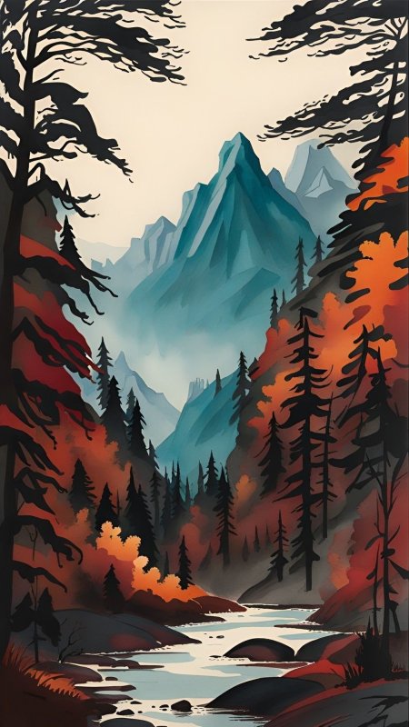 Рисунок пейзаж