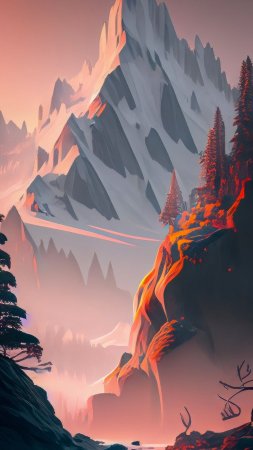Горы иллюстрация