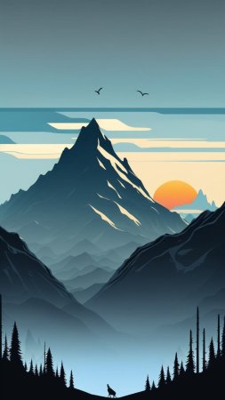 Пейзаж гор