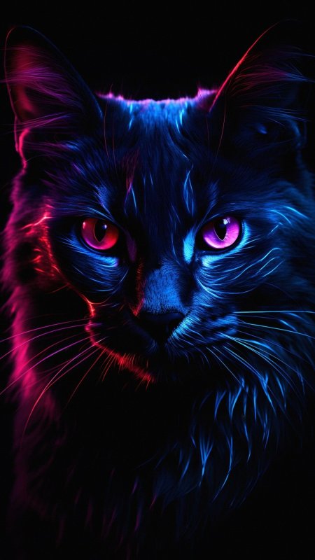 Неоновый кот