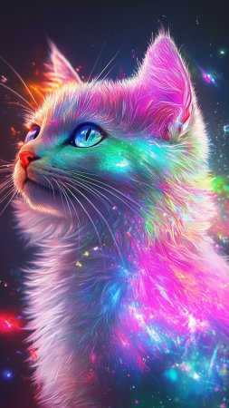 Неоновый кот