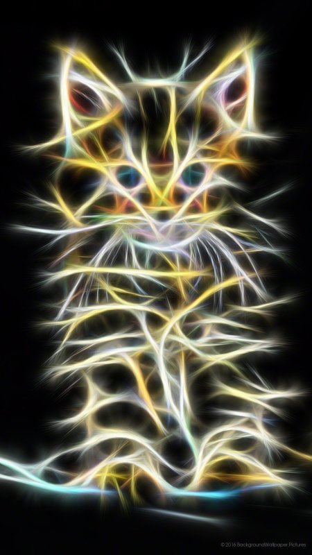 Неоновая кошка