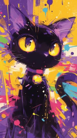 Кошка арт
