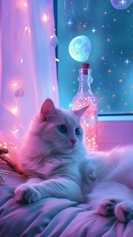 Обои с котами Лофи