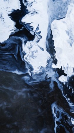 Fluid art разводы жидкость синий черный обои full hd