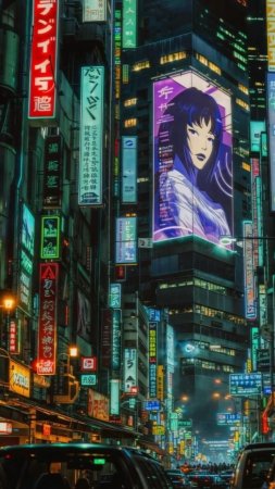 Cyberpunk токио anime