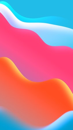 Цветные обои для iPhone с градиентными волнами