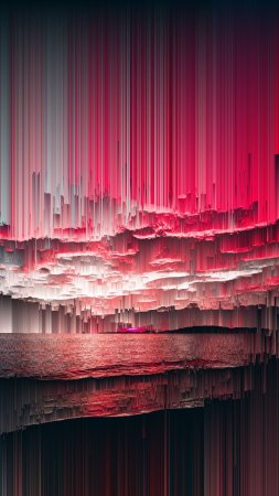 Пространственная сортировка пикселей, абстрактные цифровые обои с глюками, HD-обои
