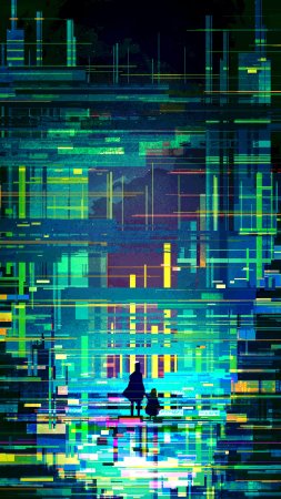 Глитч арт