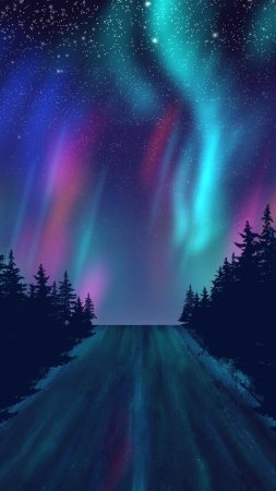 аметистовое северное сияние