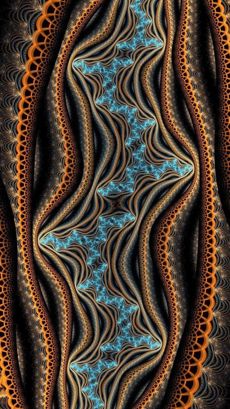 Фрактальные узоры на песке