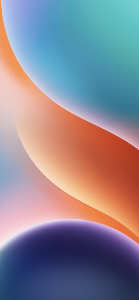 Абстрактные оранжевые обои для iPhone (iOS)