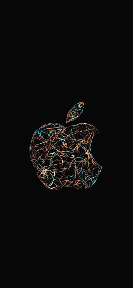 Логотип Apple — необычная заставка для iPhone