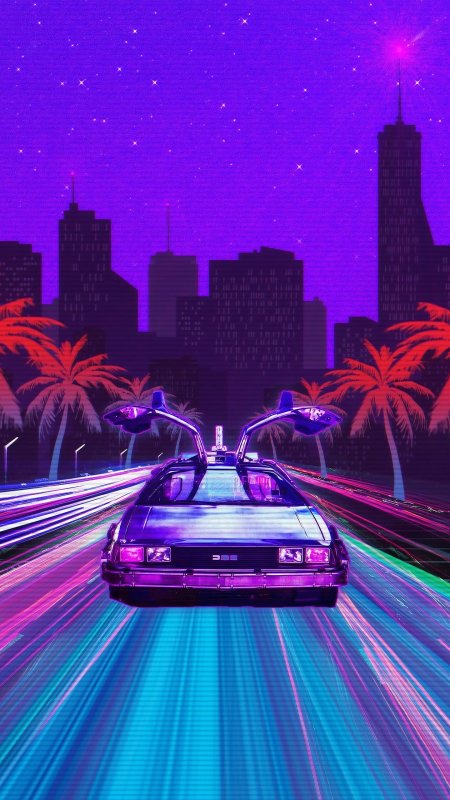 Ретровейв, Kavinsky, synthwave, пальмы