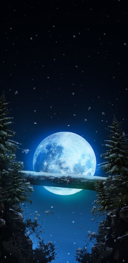 Зимняя луна