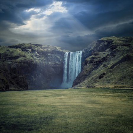 Skogafoss waterfall