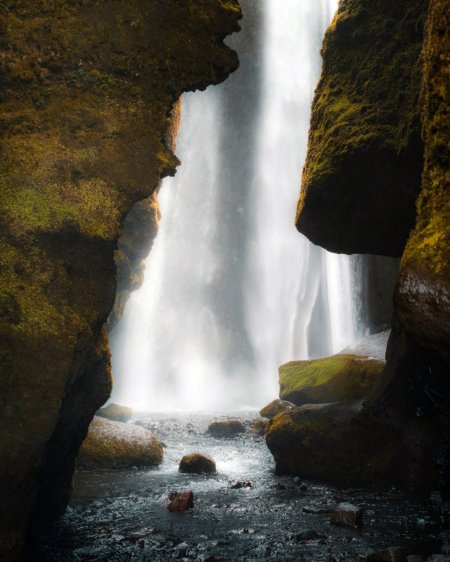 Водопад gljúfrafoss