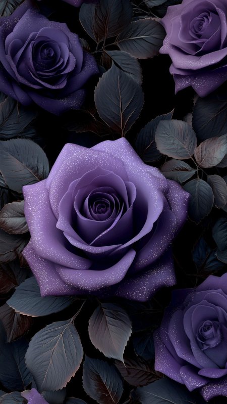 Purple roses