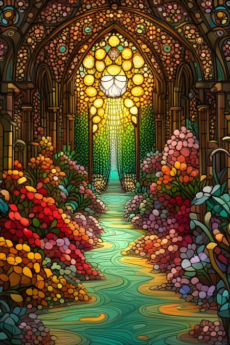 Stained glass design