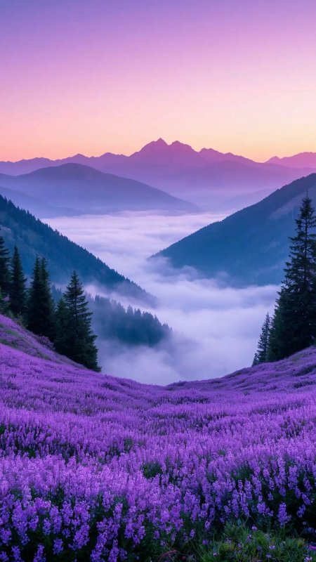 Lavender mountain